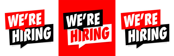 We are hiring