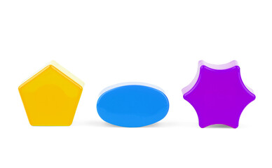 children's toys on a colored background. A place to insert text, minimalism. Baby background.