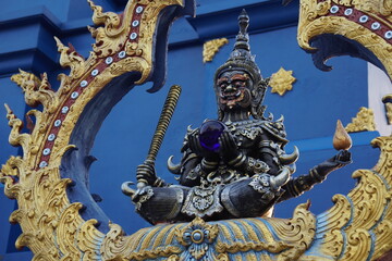 Rahu statue at Blue Temple in Thailand