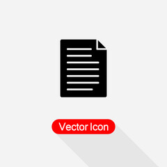 Document File Icon Vector Illustration Eps10