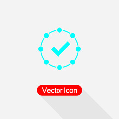 Fact Icon, Accepted Icon Vector Illustration Eps10
