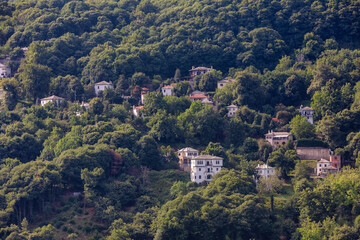 Fototapeta na wymiar Tsagarada village in Pelion mountain. Magnesia - Greece