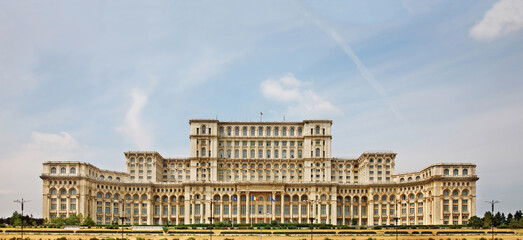 Fototapeta na wymiar Palace of the Parliament of Romania in Bucharest. Romania