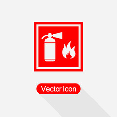 Fire Extinguisher Icon Vector Illustration Eps10