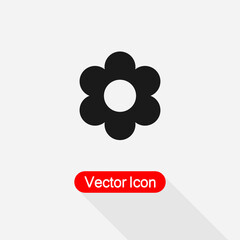 Flower Icon, Flower Petal Icon Vector Illustration Eps10