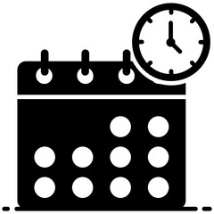 
List of planned or scheduled events, calender in design 
