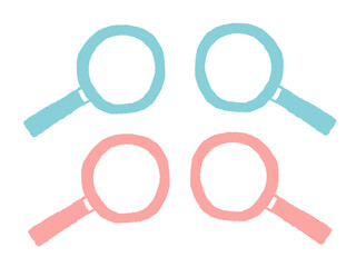 虫眼鏡 素材 セット