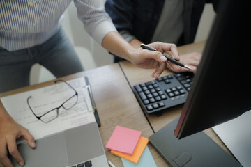 Software developer programmer coding data technologies.
