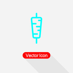 Kebab Icon, Shaurma Icon Vector Illustration Eps10