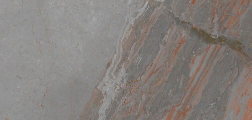 Grey rustic marble texture background with reddish brown colored curly stripes, Slab marble tile for flooring tile, wall cladding and bathroom tile,  Matt rough granite for ceramic surface.