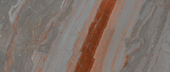Grey rustic marble texture background with reddish brown colored curly stripes, Slab marble tile for flooring tile, wall cladding and bathroom tile,  Matt rough granite for ceramic surface.