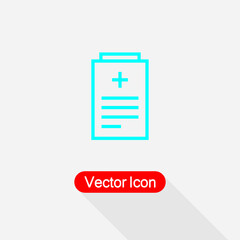 Medical Recipe Icon Vector Illustration Eps10