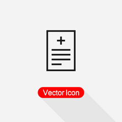 Medical Recipe Icon Vector Illustration Eps10