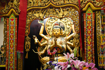 Hong Kong, 9/3/2019 Che Kung Temple located in the Tai Wai area, dedicated to Che Kung, who was a general during the Southern Song Dynasty in ancient China.