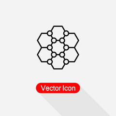 Obraz premium Network Icon, Connection Icon Molecule Icon Vector Illustration Eps10