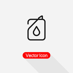 Oil Icon ,Canister Icon, Gasoline Icon Vector Illustration Eps10