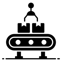 
Conveyor belt icon in vector 
