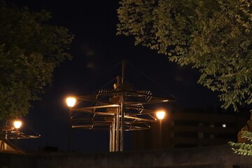 christmas tree at night