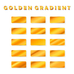 Gold background texture vector icon seamless pattern. Light, realistic, elegant, shiny, metallic and golden gradient illustration. Mesh vector. Design for frame, ribbon, coin, abstract