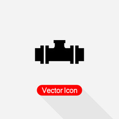 Pipe Ring Icon, Valve Icon Vector Illustration Eps10