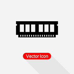 RAM Icon, Random Access Memory Icon Vector Illustration Eps10
