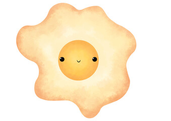 huevo frito con ojos