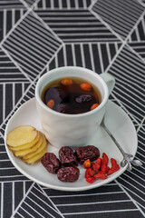 Chinese dried red date, Jujube and  ginger tea