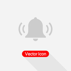 Ringing Bell Icon, Notification Icon Vector Illustration Eps10