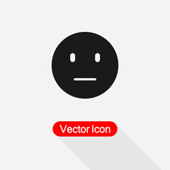 Sad Emoji Icon, Smile Icon Vector Illustration Eps10
