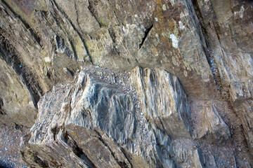 Rough texture of mountain wild stone. Abstract stone background.