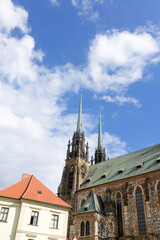 Fototapeta na wymiar Antique building view in Brno, Czech Republic