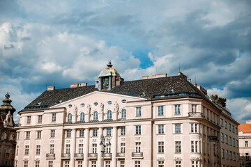 Antique building view in Brno, Czech Republic