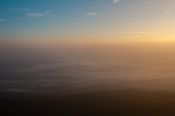 sunrise over the mountains