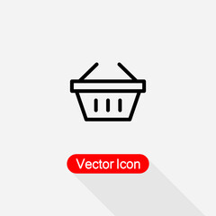 Shopping Basket Icon vector illustration Eps10