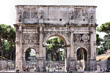 Fototapeta premium A view of Rome in Italy