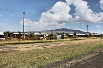 Fototapeta na wymiar A view of Kenya on the road to Kimilili