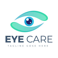 Eye Care Logo. Modern Vector Logo Design Concept for Optical, Glasses Shop, Oculist, Ophthalmology, Makeup stylist, Research, Clinic.