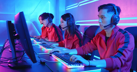 pro cyber sport gamers team