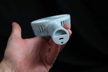 portable fan with rechargeable batteries