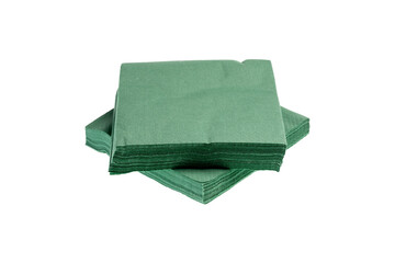 Tovaglioli 2 veli verde fotografati sfondo bianco