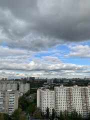 clouds over the city
