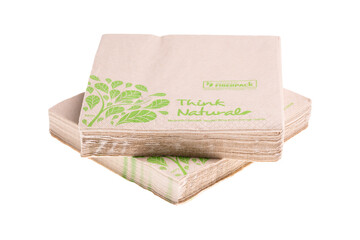 Tovaglioli 2 veli natural style fotografati sfondo bianco