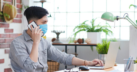 businessman work from home