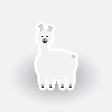 Happy Llama cartoon character