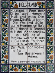 Helgoland Vaterunser Gebet Text Helgoländisch sprache language selten rare our father kachel Amen...