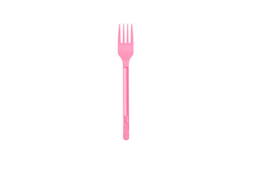 Monouso in plastica colorato - Forchetta rosa