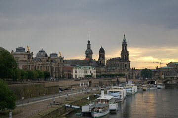 Blick auf die Altstadt in Dresden