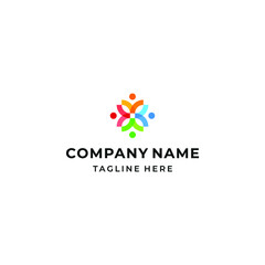 people community logo simple modern