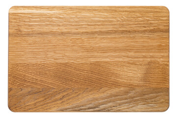 wood cutting board isolated on white background