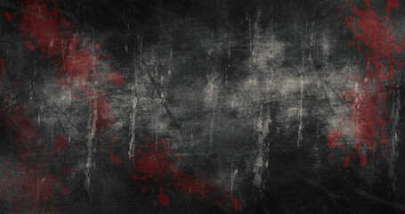 Halloween Pumpkins at Cemetery with Bats Flying and Witch Riding the Broom Against Full Moon Sky with Haunted Mansion in the Background